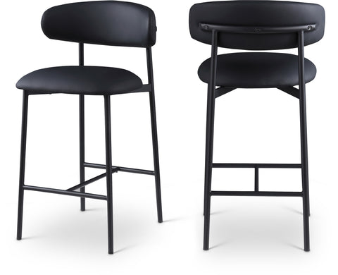 Lupita Vegan Leather Upholstered Counter Stool — 996-C (Set of 2)