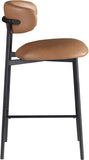 Lupita Vegan Leather Upholstered Counter Stool — 996-C - Cognac - 996Cognac-C alternate view 3