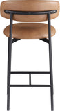 Lupita Vegan Leather Upholstered Counter Stool — 996-C - Cognac - 996Cognac-C alternate view 4