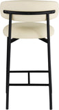 Lupita Vegan Leather Upholstered Counter Stool — 996-C - Cream - 996Cream-C alternate view 4