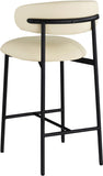 Lupita Vegan Leather Upholstered Counter Stool — 996-C - Cream - 996Cream-C alternate view 5