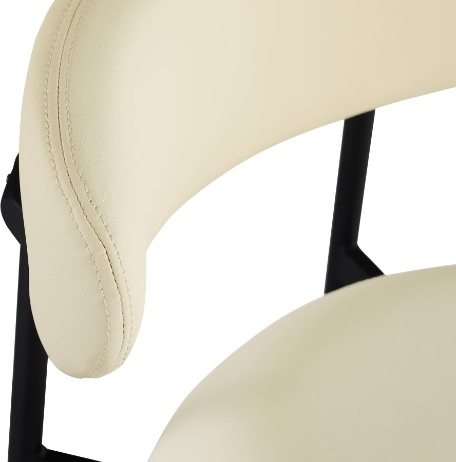 Lupita Vegan Leather Upholstered Counter Stool — 996-C - Cream - 996Cream-C alternate view 6