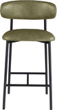 Lupita Vegan Leather Upholstered Counter Stool — 996-C - Olive - 996Olive-C alternate view 2