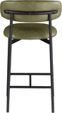 Lupita Vegan Leather Upholstered Counter Stool — 996-C - Olive - 996Olive-C alternate view 4