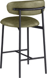Lupita Vegan Leather Upholstered Counter Stool — 996-C - Olive - 996Olive-C alternate view 5