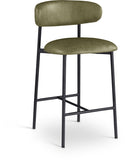 Lupita Vegan Leather Upholstered Counter Stool — 996-C - Olive - 996Olive-C