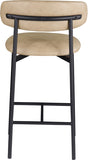 Lupita Vegan Leather Upholstered Counter Stool — 996-C - Tan - 996Tan-C alternate view 4