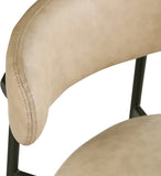 Lupita Vegan Leather Upholstered Counter Stool — 996-C - Tan - 996Tan-C alternate view 6