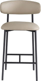 Lupita Vegan Leather Upholstered Counter Stool — 996-C - Taupe - 996Taupe-C alternate view 2