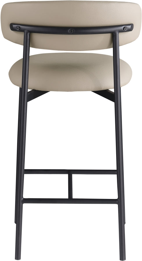 Lupita Vegan Leather Upholstered Counter Stool — 996-C - Taupe - 996Taupe-C alternate view 4