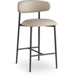 Lupita Vegan Leather Upholstered Counter Stool — 996-C - Taupe - 996Taupe-C