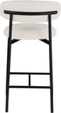 Lupita Vegan Leather Upholstered Counter Stool — 996-C - White - 996White-C alternate view 4