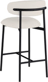 Lupita Vegan Leather Upholstered Counter Stool — 996-C - White - 996White-C alternate view 5