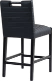 Aimee Vegan Leather Upholstered Counter Stool — 11029-C - Black - 11029Black-C alternate view 5