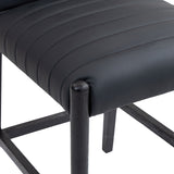 Aimee Vegan Leather Upholstered Counter Stool — 11029-C - Black - 11029Black-C alternate view 6