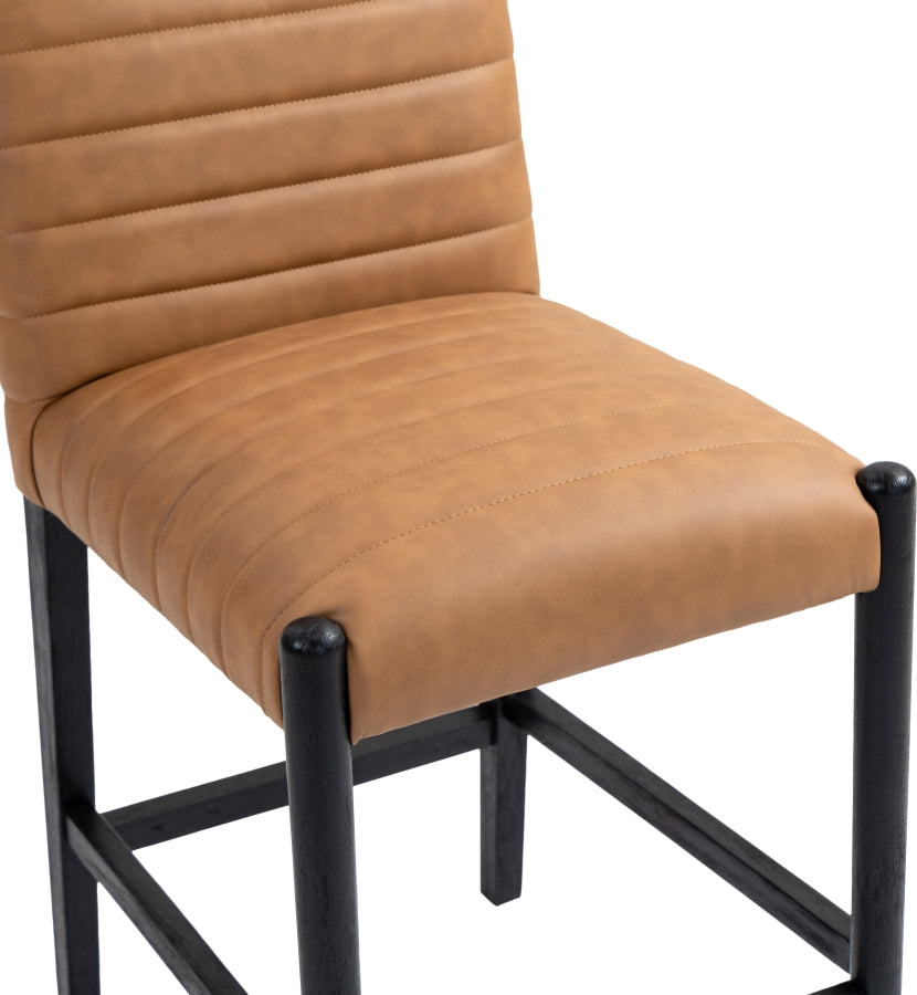 Aimee Vegan Leather Upholstered Counter Stool — 11029-C - Cognac - 11029Cognac-C alternate view 6