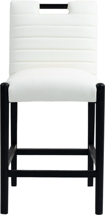 Aimee Vegan Leather Upholstered Counter Stool — 11029-C - Cream - 11029Cream-C alternate view 2