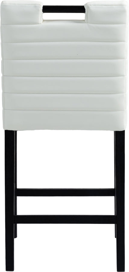 Aimee Vegan Leather Upholstered Counter Stool — 11029-C - Cream - 11029Cream-C alternate view 4