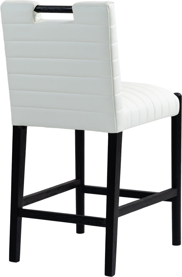 Aimee Vegan Leather Upholstered Counter Stool — 11029-C - Cream - 11029Cream-C alternate view 5