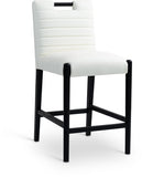 Aimee Vegan Leather Upholstered Counter Stool — 11029-C - Cream - 11029Cream-C