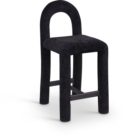Amari Chenille Fabric Upholstered Counter Stool — 11062-C