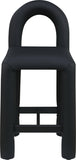 Amari Vegan Leather Upholstered Counter Stool — 11064-C - Black - 11064Black-C alternate view 2