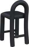 Amari Vegan Leather Upholstered Counter Stool — 11064-C - Black - 11064Black-C alternate view 5
