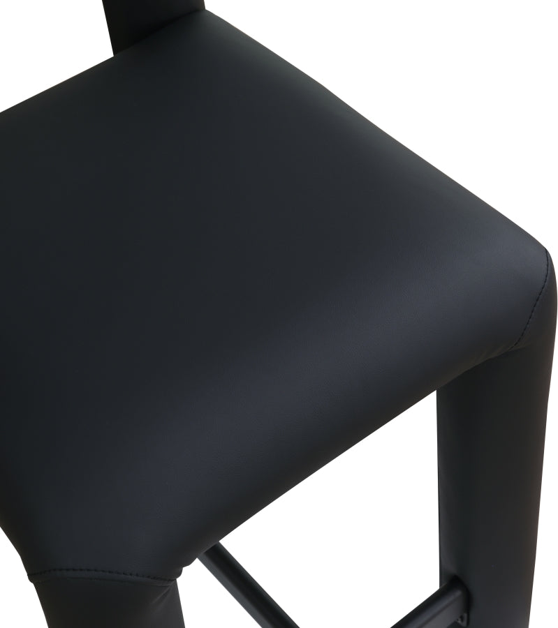 Amari Vegan Leather Upholstered Counter Stool — 11064-C - Black - 11064Black-C alternate view 6