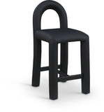 Amari Vegan Leather Upholstered Counter Stool — 11064-C - Black - 11064Black-C