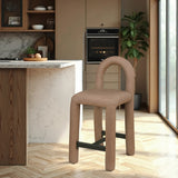 Amari Vegan Leather Upholstered Counter Stool — 11064-C - Brown - 11064Brown-C alternate view 1
