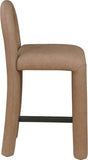 Amari Vegan Leather Upholstered Counter Stool — 11064-C - Brown - 11064Brown-C alternate view 3