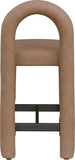 Amari Vegan Leather Upholstered Counter Stool — 11064-C - Brown - 11064Brown-C alternate view 4
