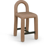 Amari Vegan Leather Upholstered Counter Stool — 11064-C - Brown - 11064Brown-C