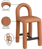 Amari Vegan Leather Upholstered Counter Stool — 11064-C - Cognac - 11064Cognac-C Infographic