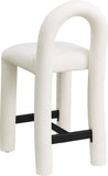 Amari Vegan Leather Upholstered Counter Stool — 11064-C - Cream - 11064Cream-C alternate view 5