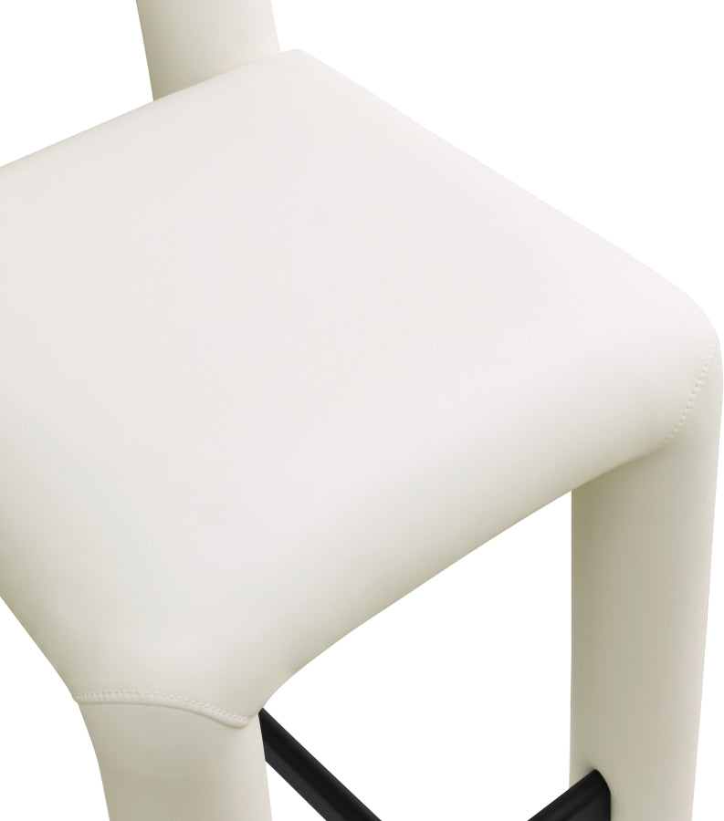 Amari Vegan Leather Upholstered Counter Stool — 11064-C - Cream - 11064Cream-C alternate view 6