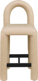 Amari Vegan Leather Upholstered Counter Stool — 11064-C - Tan - 11064Tan-C alternate view 2