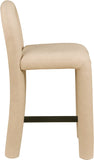 Amari Vegan Leather Upholstered Counter Stool — 11064-C - Tan - 11064Tan-C alternate view 3