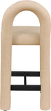Amari Vegan Leather Upholstered Counter Stool — 11064-C - Tan - 11064Tan-C alternate view 4