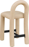 Amari Vegan Leather Upholstered Counter Stool — 11064-C - Tan - 11064Tan-C alternate view 5