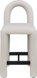 Amari Vegan Leather Upholstered Counter Stool — 11064-C - Taupe - 11064Taupe-C alternate view 2