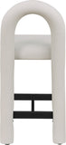 Amari Vegan Leather Upholstered Counter Stool — 11064-C - Taupe - 11064Taupe-C alternate view 4