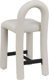 Amari Vegan Leather Upholstered Counter Stool — 11064-C - Taupe - 11064Taupe-C alternate view 5