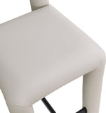 Amari Vegan Leather Upholstered Counter Stool — 11064-C - Taupe - 11064Taupe-C alternate view 6