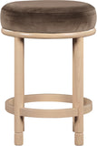 Monette Velvet Upholstered Counter Stool — 976-C - Brown - 976Brown-C alternate view 2