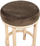 Monette Velvet Upholstered Counter Stool — 976-C - Brown - 976Brown-C alternate view 3