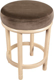 Monette Velvet Upholstered Counter Stool — 976-C - Brown - 976Brown-C alternate view 4