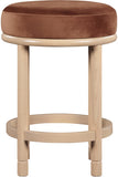 Monette Velvet Upholstered Counter Stool — 976-C - Cognac - 976Cognac-C alternate view 2