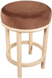 Monette Velvet Upholstered Counter Stool — 976-C - Cognac - 976Cognac-C alternate view 4