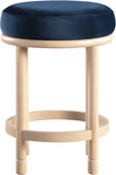 Monette Velvet Upholstered Counter Stool — 976-C - Blue - 976Navy-C alternate view 2
